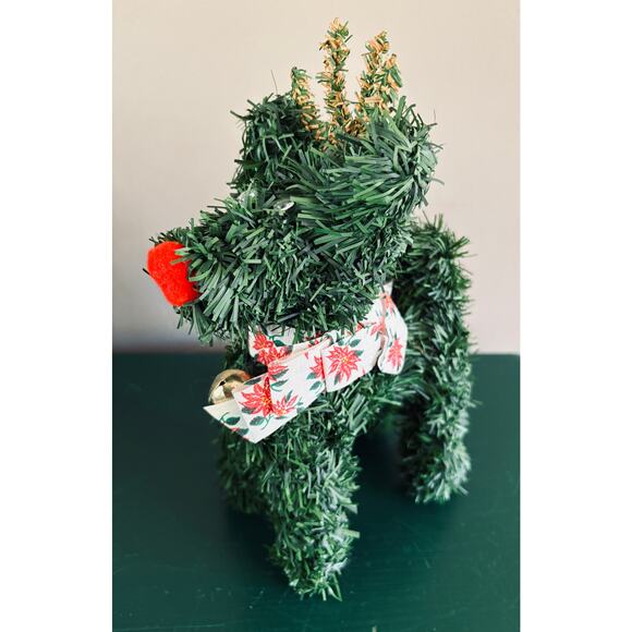 3PC Kitsch Old-Fashioned Christmas Decor Sled Reindeer Sleigh - Picture 4 of 8